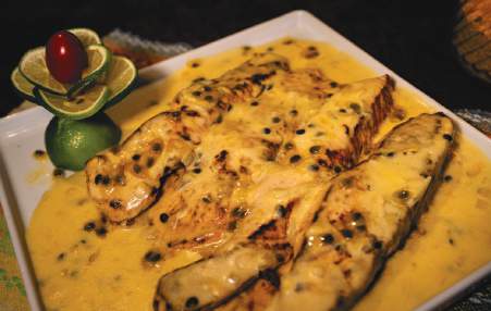 Filé de Peixe com Molho de Maracujá ou Abacaxi