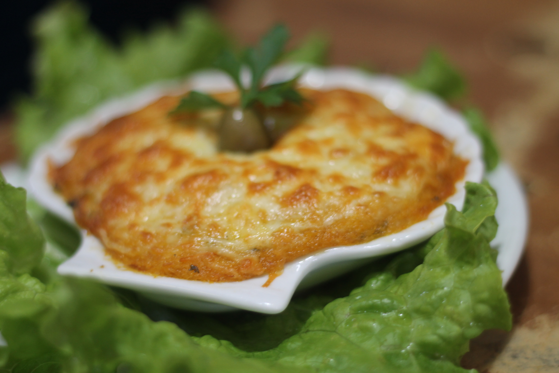 Casquinha de siri gratinada