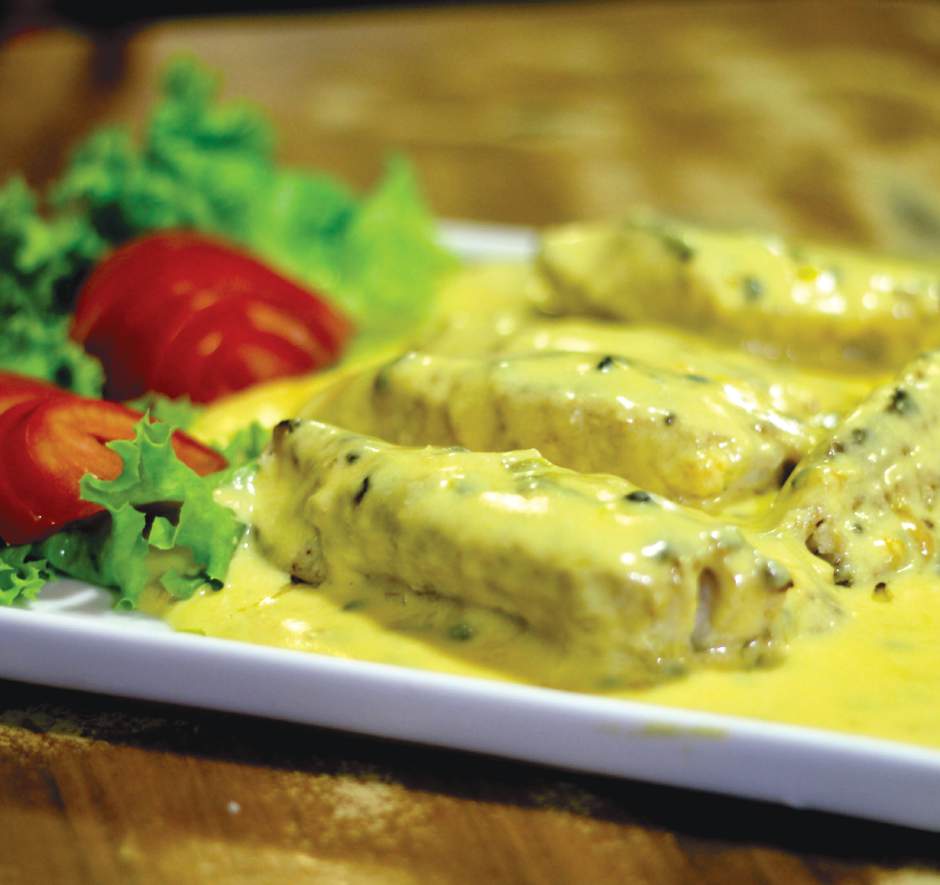Filé de Salmão com Molho de Maracujá ou Abacaxi